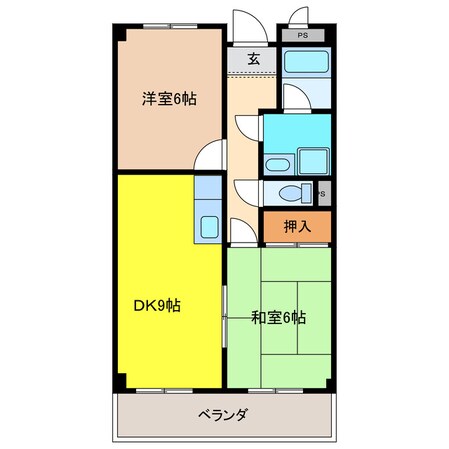 リンピア中道の物件間取画像